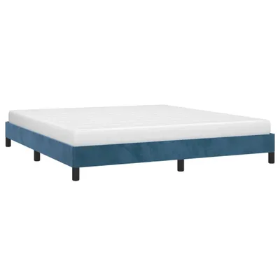 A product shot of a bed frame with a mattress on a white background.