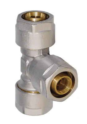 Zdjęcie produktu dla Sanitop Wiroflex WIROFLEX Trójnik 20 x 20 x 20 mm kompletne rozwiązanie z adapterem, systemem śrubowym