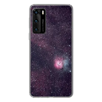Produktbild von MuchoWow® Handyhülle Schutzhülle Hülle für Huawei P40 Universum - Sterne - Rosa - Jungen - Mädchen - Kinder Silikon Softcase Handy Hülle - Handytasche