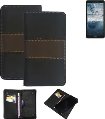 Produktbild von K-S-Trade Hülle Handyhülle kompatibel mit Nokia C2 2nd Edition Schutzhülle Walletcase Bookstyle Tasche Schutz Case Handytasche Wallet Cover