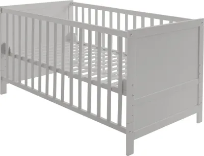 Immagine prodotto di roba combi 70 x 140 - lettino regolabile in altezza in 3 posizioni - 3 pioli - lettino trasformabile in letto junior - legno tortora