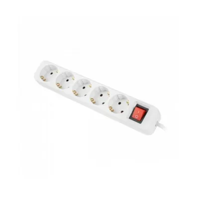 Produktbild von LANBERG Steckdosenleiste 3m 5x Schuko mit Schalter weiß