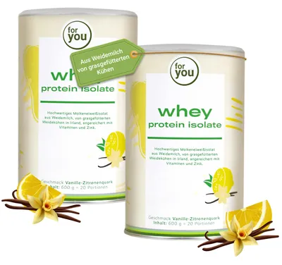 Obrázek produktu pro pro vás syrovátkový proteinový izolát - Vanille-Zitronenquark Doppelpack