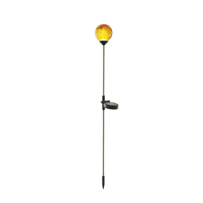 Produktbild von Star Trading Solar Erdspieß Roma, Wegleuchte, LED, Outdoor, Bernstein, Dämmerungssensor, 68 cm