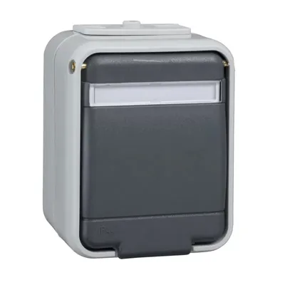 Produktbild von Schneider Electric Steckdose ELG445019 16A AquaTop licht/basaltgrau