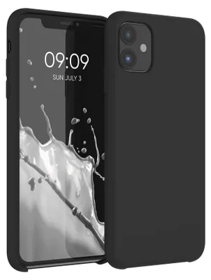 Produktbild von kwmobile Handyhülle für Apple iPhone 11 Hülle - Case Silikon - Kabelloses Laden - Schutzhülle Cover in Schwarz