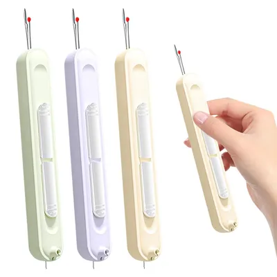 2-in-1 Nadeleinfädler und Nahttrenner, 3 Stück, multifunktional