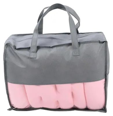 Produktbild von Ganzkörper-Badewannenkissen, Badewannenmatte mit Kissen, Sprudelmatte für die Badewanne, Nackenstütze mit starken Saugnäpfen, rutschfest, abnehmbar und waschbar (PINK)