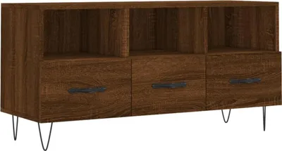 Obrázok produktu pre vidaXL TV skrinka hnedý dubový vzhľad 102x36x50 cm odvodený drevený výrobok