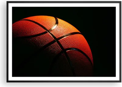 Produktbild von Gerahmtes Poster - Schwarzer Rahmen - Basketball Spiel Sport - 100x70 cm - Wand Bild - Wanddeko - Wandbilder - Wandposter - Bilderrahmen - Bilder - Kunstdruck - Wandbild - P2BAA100x70-2225