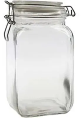 Immagine prodotto di Creativ Company - Barattolo di vetro per conserve - barattolo quadrato da 1,4 litri