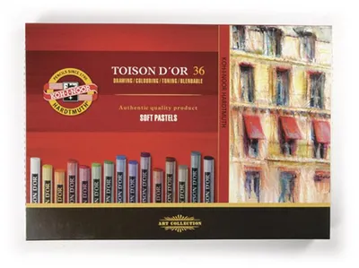 Produktbild von 8515 Trockenpastellkreiden TOISON D OR 36St.