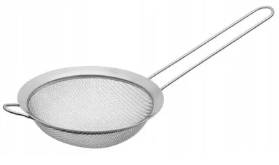 Obrázok produktu pre Oceľové sitko s rukoväťou 12 cm kuchynská strieborná