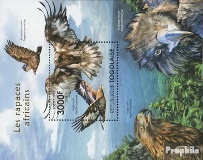 Produktbild von Briefmarken Togo 2011 Mi Block633 (kompl.Ausg.) postfrisch Afrikanische Greifvögel