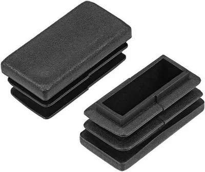 Obrázek produktu pro Obdélníkové krytky na nohy stolů a židlí, 12 kusů, 30 x 15 mm, plast