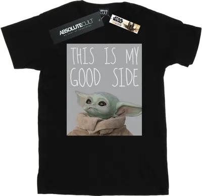 Produktbild von Star Wars - "The Mandalorian The Child Good Side" T-Shirt für Damen BI45658 (4XL) (Schwarz)
