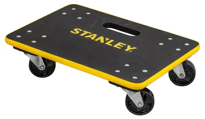 Produktbild von Stanley Möbelroller MS572 Tragfähigkeit bis zu 200KG - Transporthilfe - 45 x 30 x 13,5 CM - Kunststoff - Schwarz/Gelb