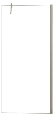 Produktbild von Duschspa Walk-In Dusche 30x200cm Chrom glänzend Duschwand 8mm NANO ESG-Glas mit 90cm Stabilisator F131 Duschabtrennung