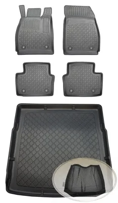 Produktbild von SET Kofferraumwanne Gummifußmatten für Opel Insignia 4WD Allradantrieb A Sports Tourer Kombi 5-türer 2009-2017