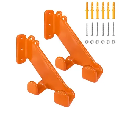 Produktbild von 2 Stück Kettensägenhalter Wandmontage, Schwerlast Wandhalter für Garage & Werkstatt, passend für Stihl, Husqvarna & Poulan