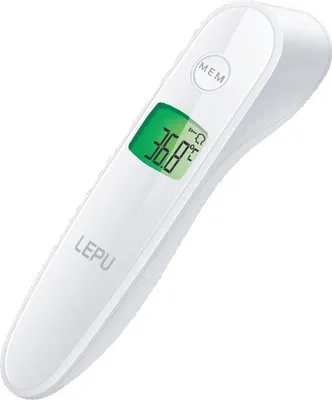 Produktbild von Lepu Medical LFR30B, Fernabtastthermometer, Weiß, Stirn, Tasten, Sensor, °C, °F, 0,3 °C
