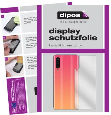 Produktbild von 2x Schutzfolie für Xiaomi Mi 9 SE Rückseite klar Displayschutzfolie Display