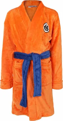 Produktbild von Son Goku Kinderbademantel mit GO Schriftzeichen | Größe: 150