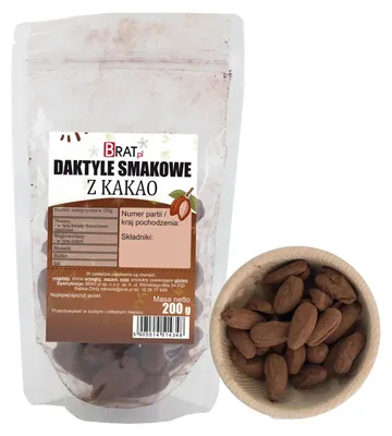 Zdjęcie produktu dla Daktyle smakowe z kakao 200g