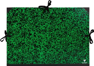 Produktbild von Clairefontaine 10x Zeichenmappe Annonay, Bandverschluss, 37x52cm B3+ Grün 32200C