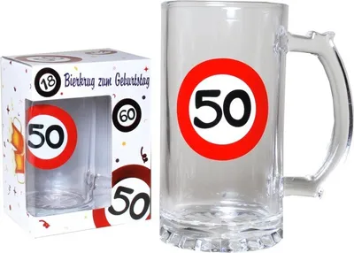 Produktbild von 1 Stueck Bierkrug 50 zum 50. Geburtstag
