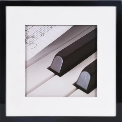 Immagine prodotto di Henzo Piano cornice in legno 30x30 cm nero con passepartout effetto 3D
