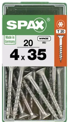 Produktbild von Spax Universalschrauben 4.0 x 35 mm TX 20 - 20 Stk.