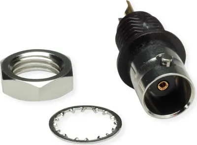 Produktbild von TELEGÄRTNER BNC-Einbaubuchse 50 Ohm, mit Isolierflansch schwarz