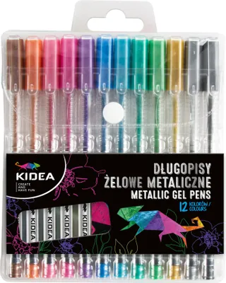 Produktbild von Metallische Gelschreiber 12 Farben Kidea