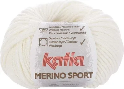 Image de Fil à tricoter Katia Merino Sport 1 blanc
