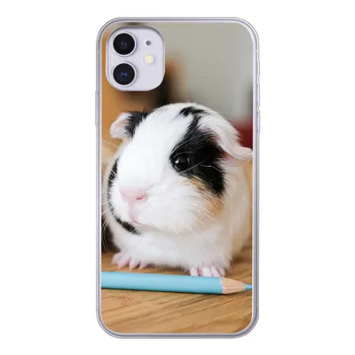 Produktbild von MuchoWow® Handyhülle Schutzhülle Hülle für iPhone 11 Entzückende Baby-Meerschweinchen Silikon Softcase Handy Hülle - Handytasche