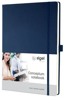 Image de sigel CO646 Notizbuch,A4,kariert,d´blau,