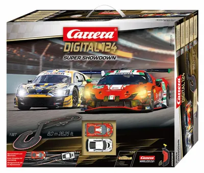 Image de Circuit de course numérique Carrera à l'échelle 1:24 avec 8 voitures de course, jouet sans fil de 8 mètres