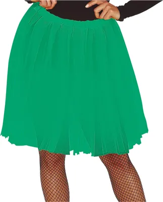 Produktbild von Karneval Tanzkostüm Tutu Ballettrock 60cm Party Schwarz Weiß Festlich Eleganz Tanz Verkleidung Märchenhaftes Tanztrikot Modisch Fasching Ballett, Farbe: Grün