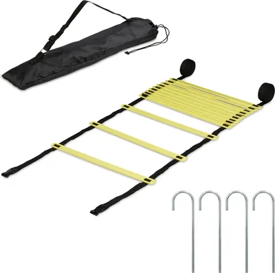 Obrázek produktu pro relaxdays Koordinační žebřík černý, žlutý