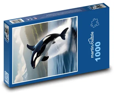 Obrázok produktu pre Puzzle 1000 Kosatka skáčuca z vody - martinpuzzle