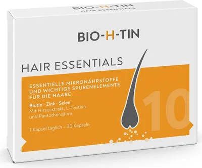 Imagen del producto de Suplemento alimenticio, -H-Tin, con biotina, selenio y zinc, para fortalecer el cabello y las uñas, 30 cápsulas