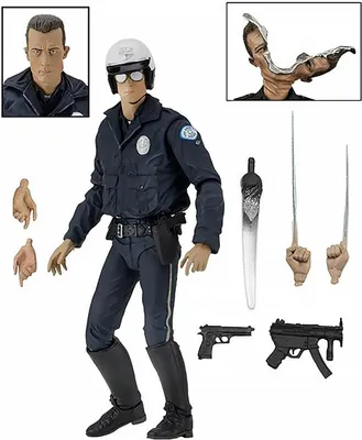Produktbild von NECA Terminator 2 Judgment Day - Ultimate T-1000 Motorcycle Cop Figur