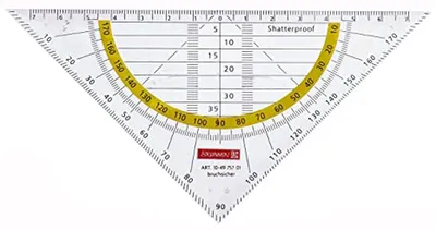 Obrázek produktu pro Geodreieck 16 cm transparent biegsam