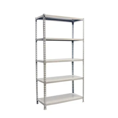 Image de Etagère Légère Sans Vis Simonclick Plus 5/400 Blanc/blanc Blanc 2000x1000x400 - Simonrack