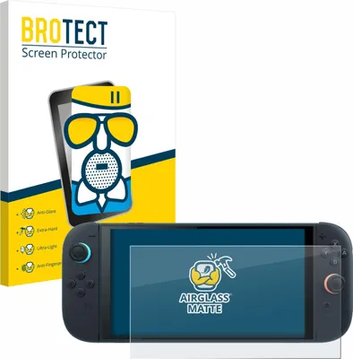 Produktbild von BROTECT Entspiegelungs Schutzglas für Nintendo Switch 2 Schutzfolie Panzer Folie Glas Display Schutz matt