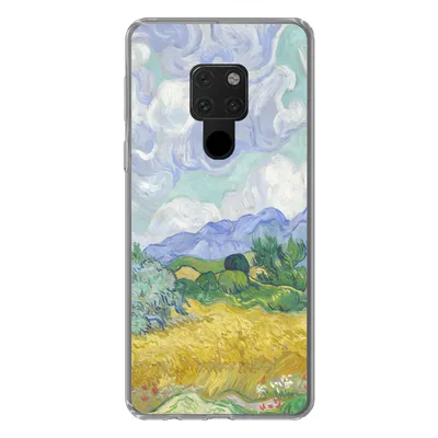Produktbild von MuchoWow® Handyhülle Schutzhülle Hülle für Huawei P40 Lite Weizenfeld mit Zypressen - Vincent van Gogh Silikon Softcase Handy Hülle - Handy