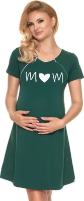 Produktbild von PeeKaBoo Umstandsnachthemd für Damen Scorching dunkelgrün S/M