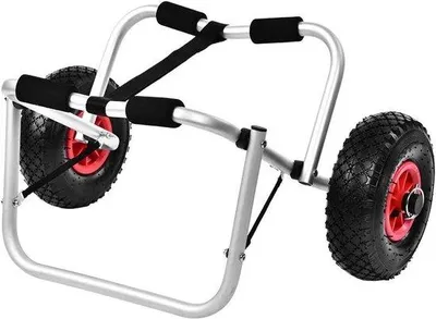 Obrázok produktu pre Skladací hliníkový vozík na prepravu kajaku, nosnosť 80 kg