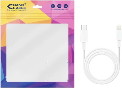 Productafbeelding van Lichtkabel NANOCABLE 10.10.0601, USB-C, 1 meter